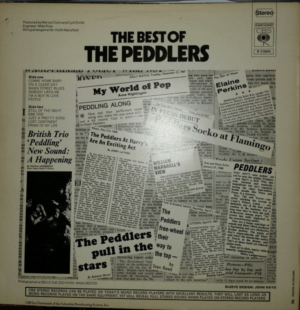 The Peddlers : The Best Of (LP, Album, RE)