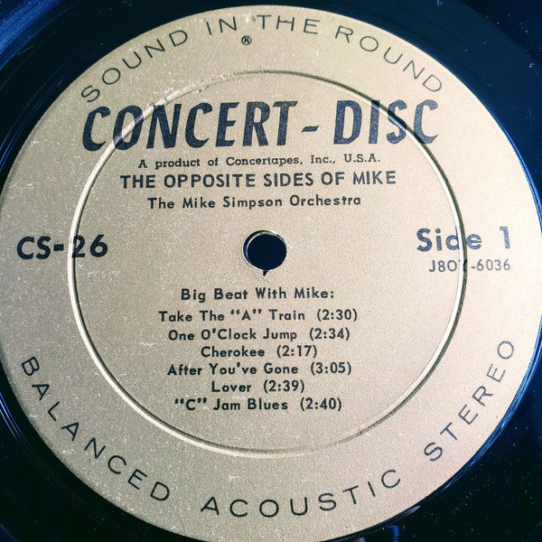 Mike Simpson (5) : The Opposite Sides Of Mike (LP, Album)