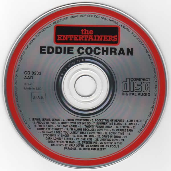 Eddie Cochran : His 30 Greatest Hits (CD, Comp)