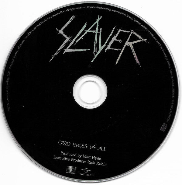 Slayer : God Hates Us All (CD, Album, RE)