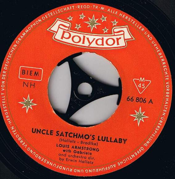 Louis Armstrong Und Gabriele : Onkel Satchmo's Lullaby (7", Single, Mono)