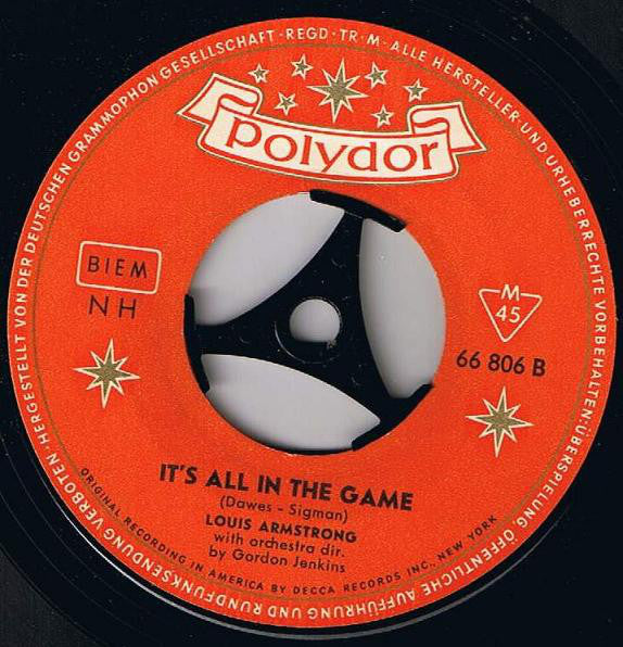 Louis Armstrong Und Gabriele : Onkel Satchmo's Lullaby (7", Single, Mono)