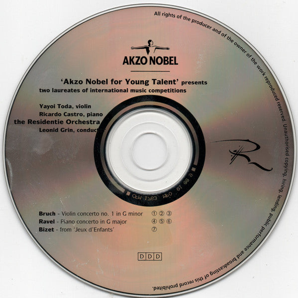 Yayoi Toda, Ricardo Castro, Residentie Orkest, Leonid Grin : Akzo Nobel For Young Talent (CD)