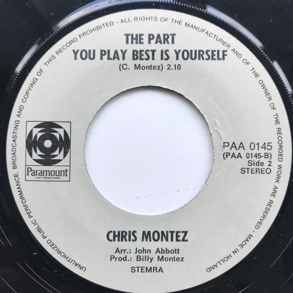 Chris Montez : Loco Por Ti (Crazy For You) / The Part You Play Best Is Yourself (7", Single, Blu)