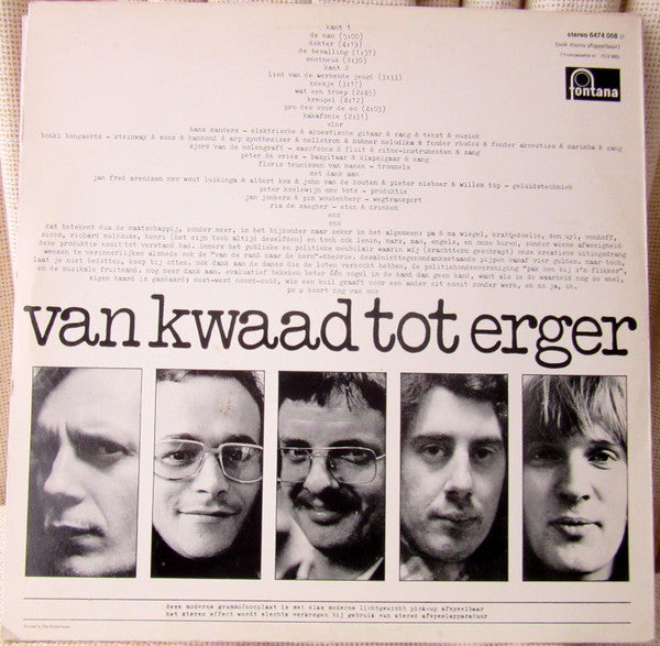 Bots : Van Kwaad Tot Erger (LP, Album)