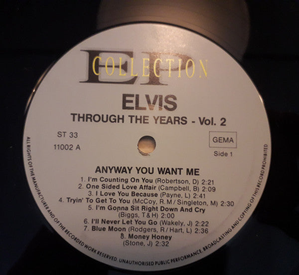 Elvis Presley : Elvis Through The Years Vol 2 - Anyway You Want Me (LP, Comp)