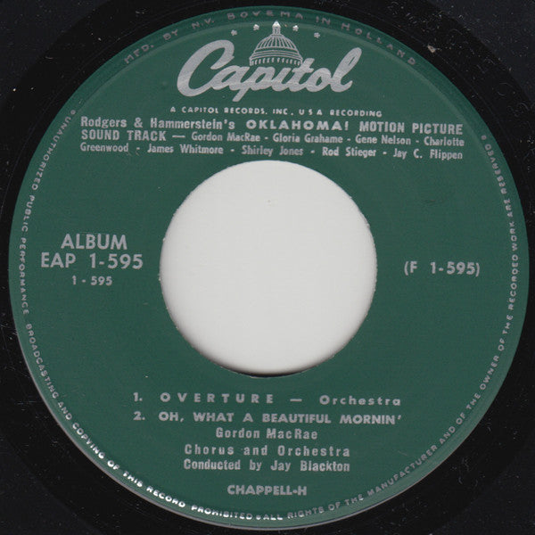 Rodgers And Hammerstein* : Oklahoma! (7", EP)