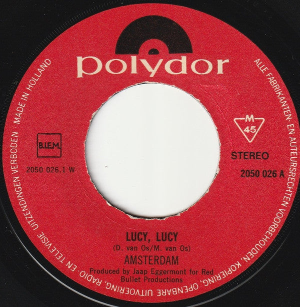 Amsterdam (3) : Lucy, Lucy (7", Single, Big)