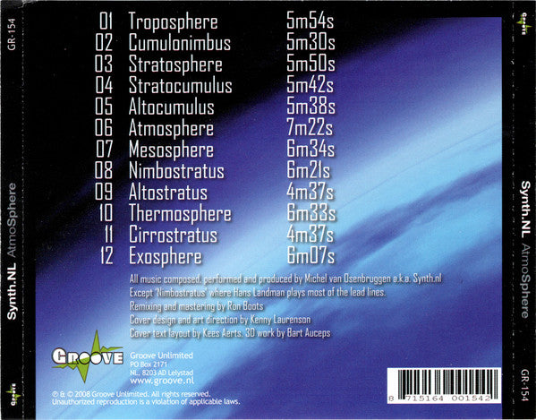 Synth.nl : AtmoSphere (CD, Album)