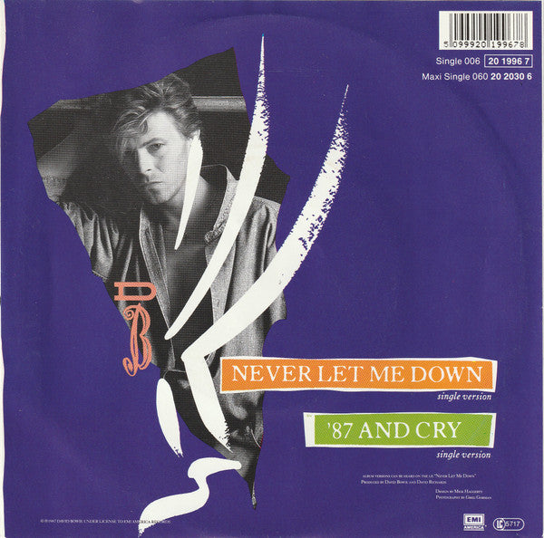 David Bowie : Never Let Me Down (Single Version) (7", Single)