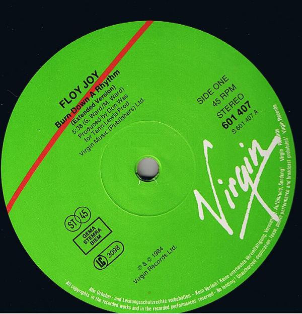 Floy Joy : Burn Down A Rhythm (12")