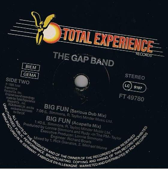 The Gap Band : Big Fun (12", Maxi)