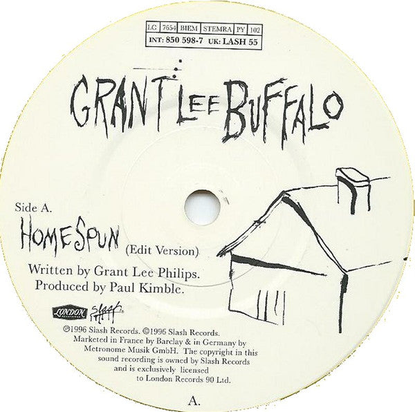 Grant Lee Buffalo : Homespun (7", Single, Yel)