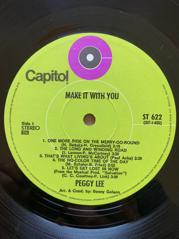 Peggy Lee : Make It With You (LP, Album)