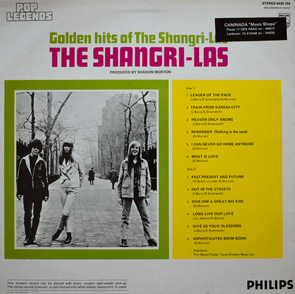 The Shangri-Las : Golden Hits Of The Shangri-Las (LP, Comp, RE)