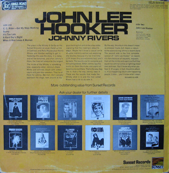 Johnny Rivers : John Lee Hooker (LP, Album)