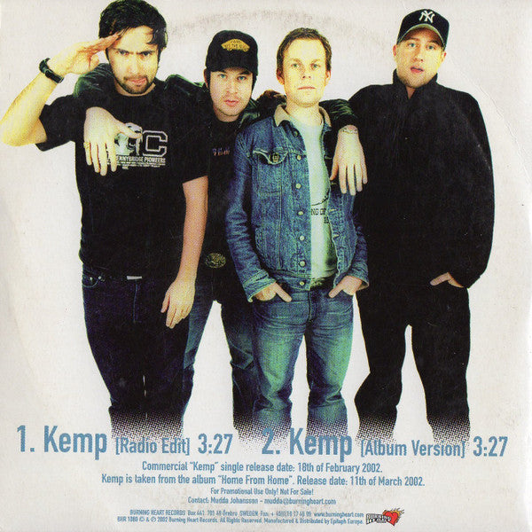 Millencolin : Kemp (CD, Single, Promo)