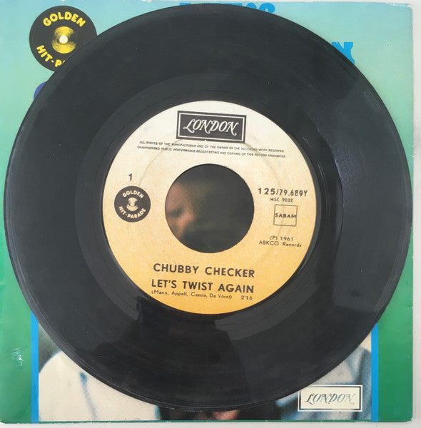 Chubby Checker : Let's Twist Again (7", Single, RE)