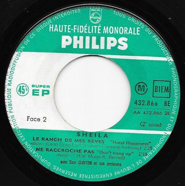 Sheila (5) : L'école Est Finie (7", EP, Mono)