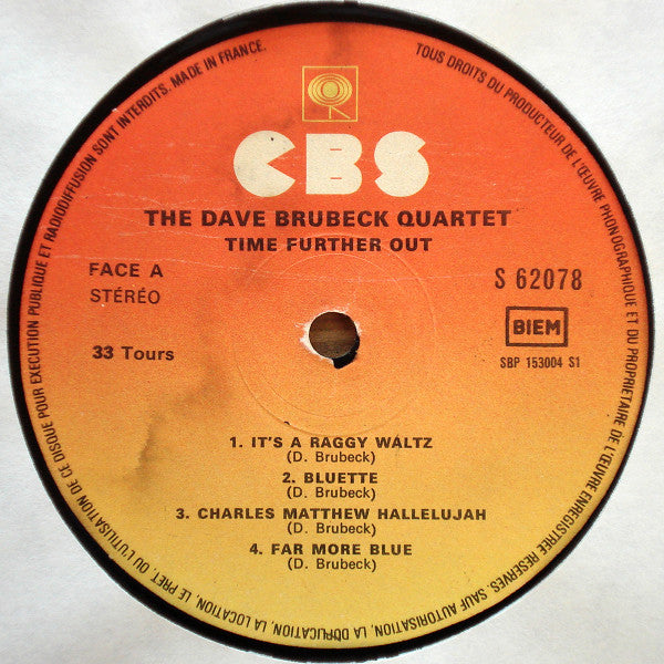 The Dave Brubeck Quartet : Time Further Out (Miro Reflections) (LP, Album, RE)