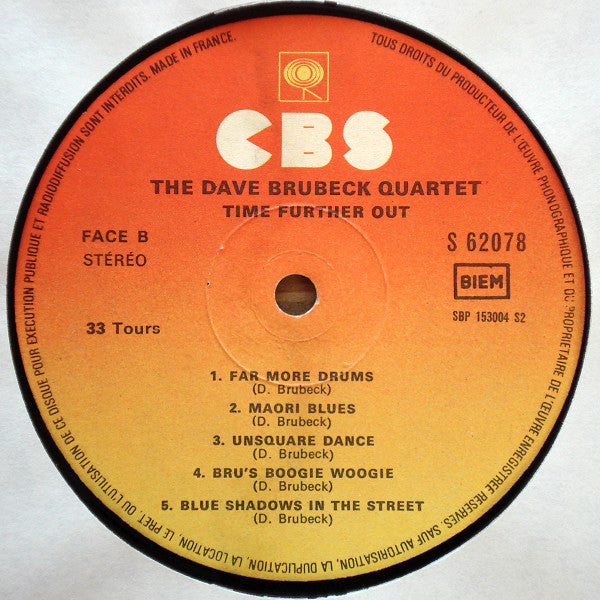 The Dave Brubeck Quartet : Time Further Out (Miro Reflections) (LP, Album, RE)