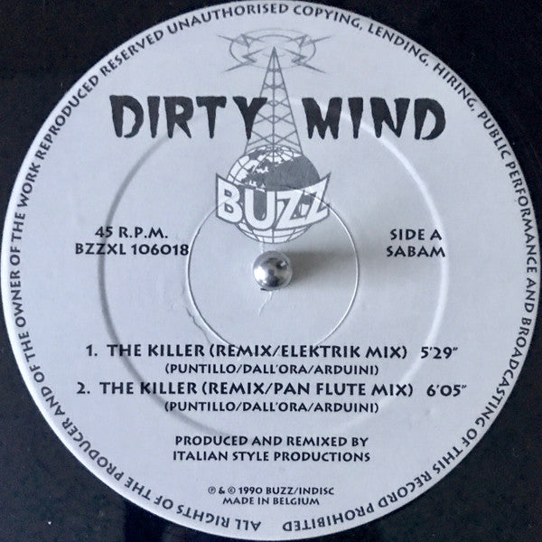Dirty Mind : The Killer (12")