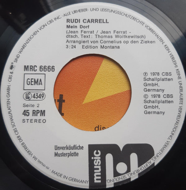 Rudi Carrell : Goethe War Gut (7", Single, Promo)