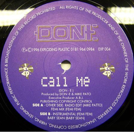 DON-E : Call Me (12")