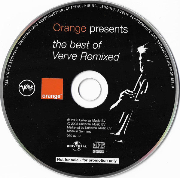 Various : Orange Presents The Best Of Verve Remixed (CD, Comp, Promo)