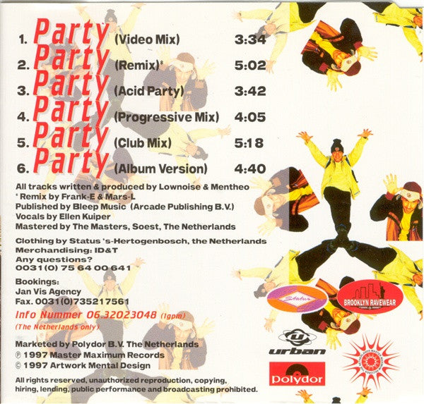 Charly Lownoise & Mental Theo : Party (CD, Maxi)