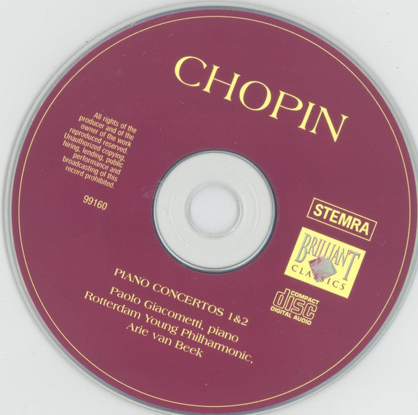 Frédéric Chopin : Piano Concertos 1&2 (CD, Album)