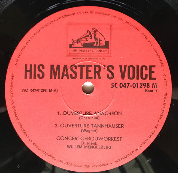 Willem Mengelberg, Concertgebouworkest : Willem Mengelberg Concertgebouworkest 2 (LP, Comp, Mono, RE)