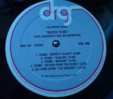 The John Dankworth Orchestra : Movies 'N Me (LP, Album, Comp, RE)