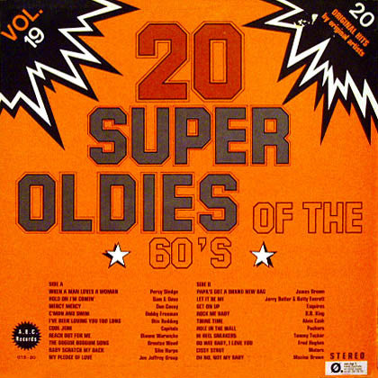 Various : 20 Super Oldies Of The 60's Vol. 19 (LP, Comp)