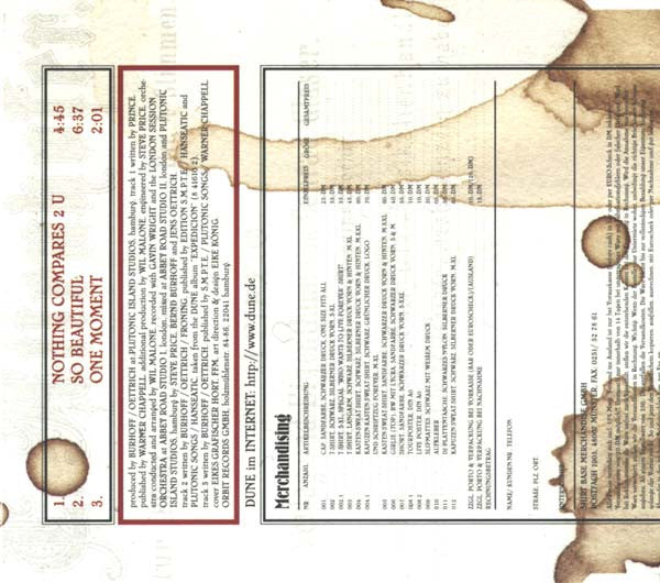 Dune (3) : Nothing Compares 2 U (CD, Maxi)