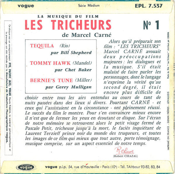 Various : La Musique Du Film "Les Tricheurs" (7", EP, Lar)