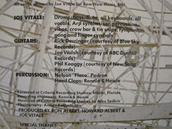 Joe Vitale : Roller Coaster Weekend (LP, Album, Pre)