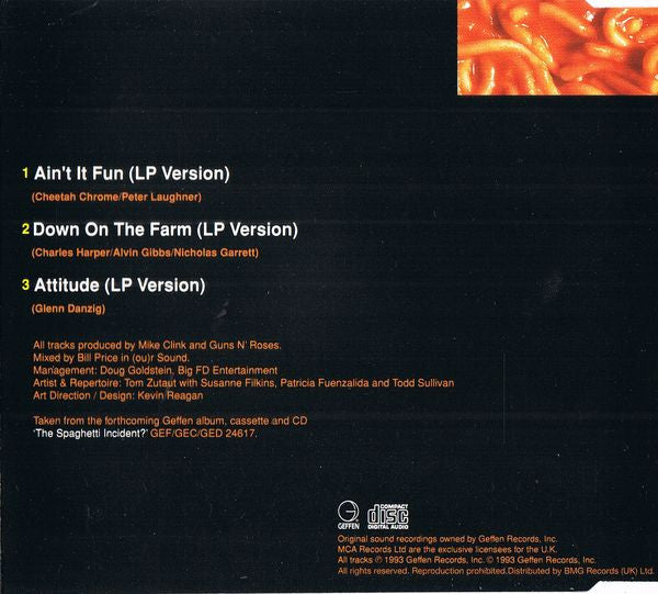 Guns N' Roses : Ain't It Fun (CD, Single)