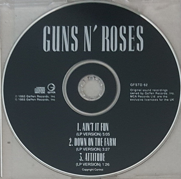Guns N' Roses : Ain't It Fun (CD, Single)