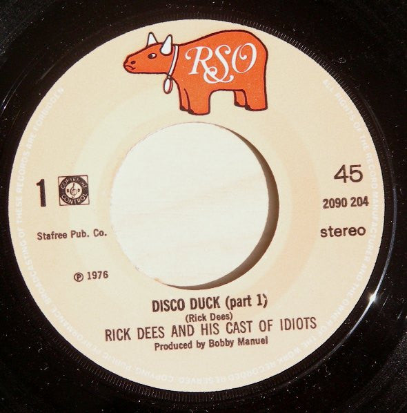 Rick Dees & His Cast Of Idiots : Disco Duck (7", Single)