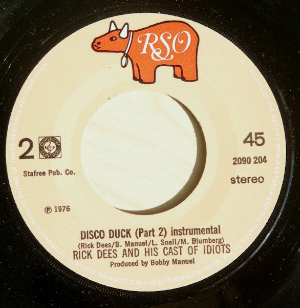Rick Dees & His Cast Of Idiots : Disco Duck (7", Single)