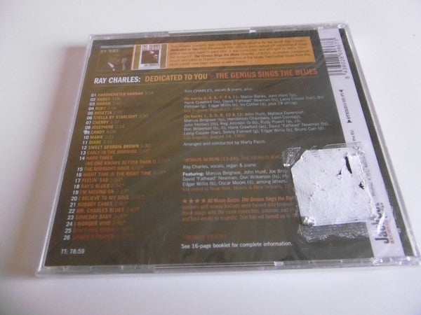 Ray Charles : Dedicated To You / The Genius Sings The Blues (CD, Comp)