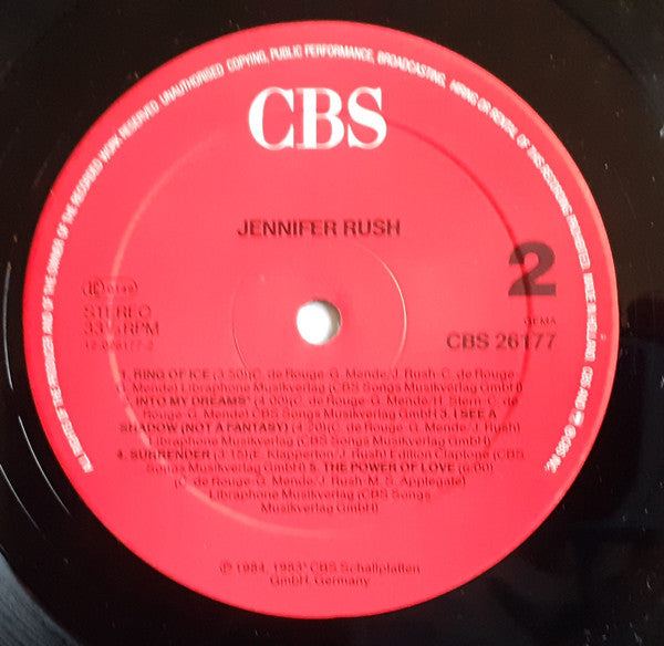 Jennifer Rush : Jennifer Rush (LP, Club)