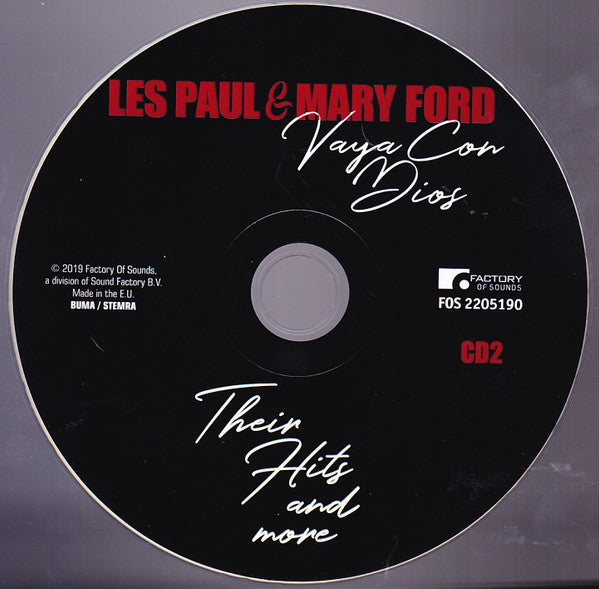 Les Paul & Mary Ford : Vaya Con Dios - Their Hits And More (2xCD, Comp, RM)