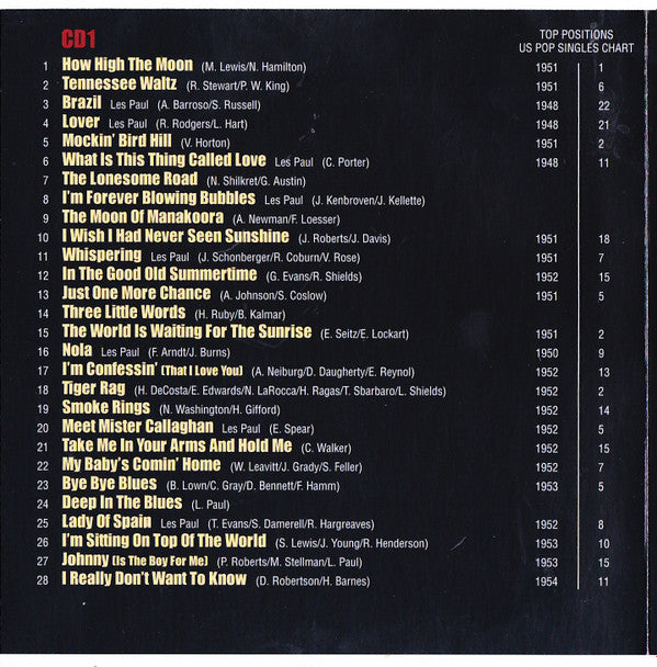 Les Paul & Mary Ford : Vaya Con Dios - Their Hits And More (2xCD, Comp, RM)