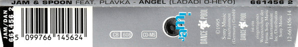 Jam & Spoon Feat. Plavka : Angel (Ladadi O-Heyo) (CD, Maxi)