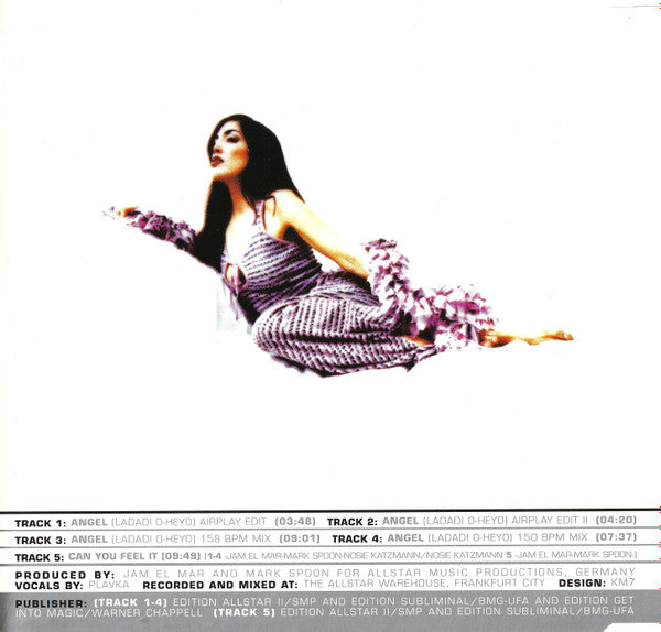 Jam & Spoon Feat. Plavka : Angel (Ladadi O-Heyo) (CD, Maxi)