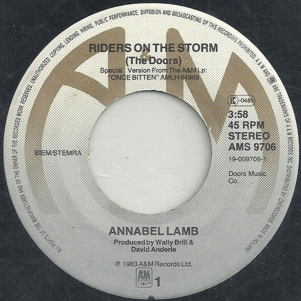 Annabel Lamb : Riders On The Storm (7", Single)