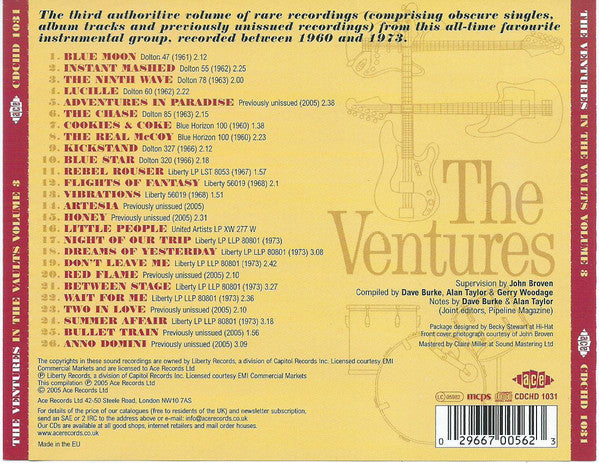 The Ventures : In The Vaults  Volume 3 (CD, Comp, Mono)