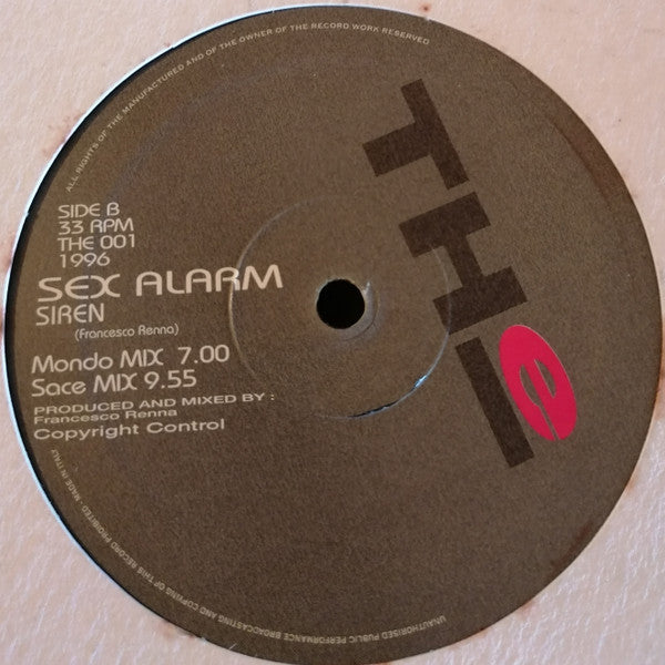 Sex Alarm : Siren (12", Gen)